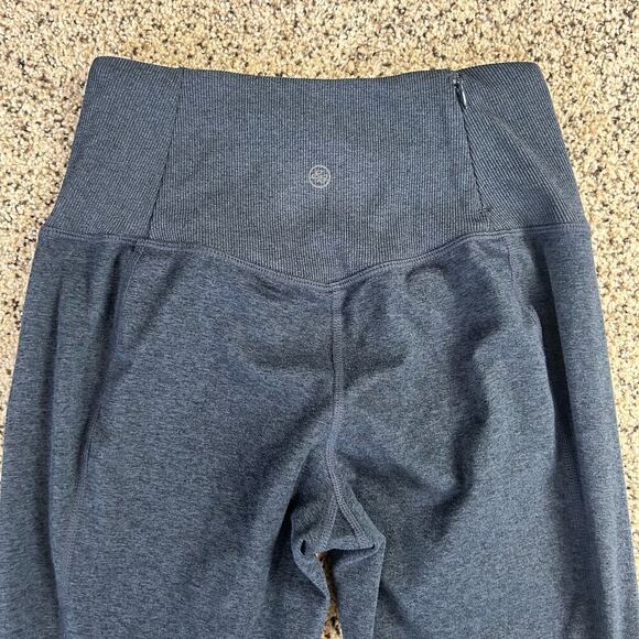 Eddie Bauer Womens Leggings Size Small Heathered Blue Soft Zip Pocket Pull On - Picture 4 of 7